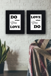 Do what you love, love what you do #1 - plakat w ramie - PLA-5
