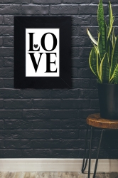 LOVE  - plakat w ramie - PLA-8