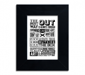 The best way out  - plakat w ramie - PLA-29