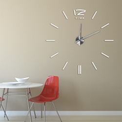 Zegar ścienny 3D SAN MARINO biały DIY - EHC007W